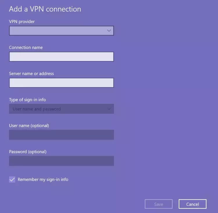 Come aggiungere una connessione VPN su computer